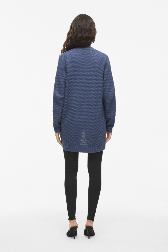 VIDALO L/S KNIT CARDIGAN- NOOS 14097125 VINTAGE INDIGO